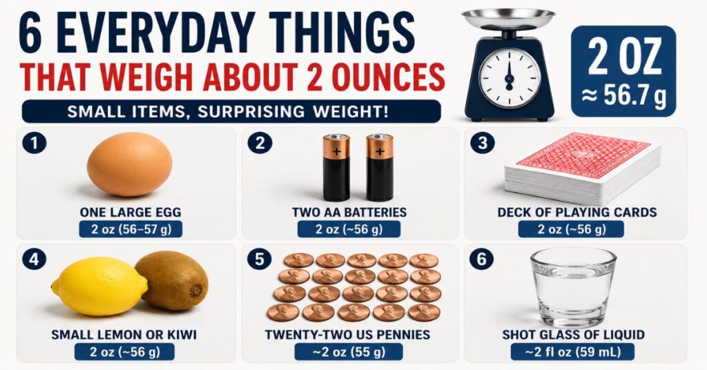 6 Everyday Things That Weigh About 2 Ounces