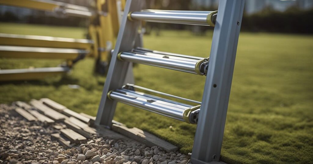 A Fully Extended 15-Foot Extension Ladder