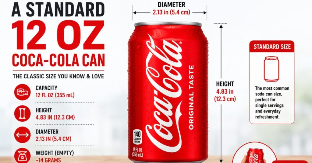 White Claw Can Dimensions 6 Surprising Size Comparisons (2026) 2 A Standard 12 oz Coca-Cola Can
