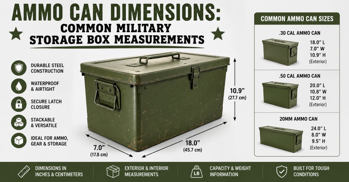 Ammo Can Dimensions