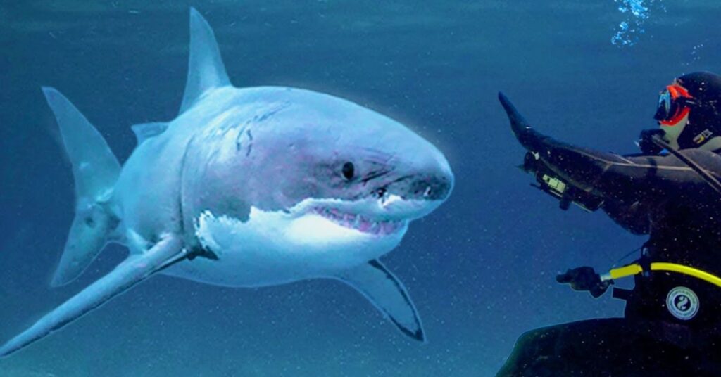 An Adult Female Great White Shark