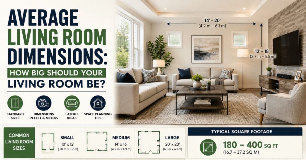 Average Living Room Dimensions
