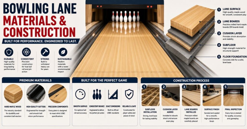 Bowling Lane Materials and Construction