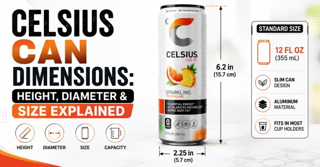 Celsius Can Dimensions
