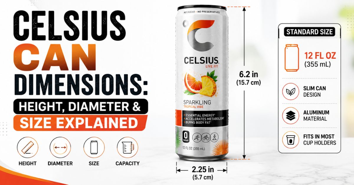Celsius Can Dimensions
