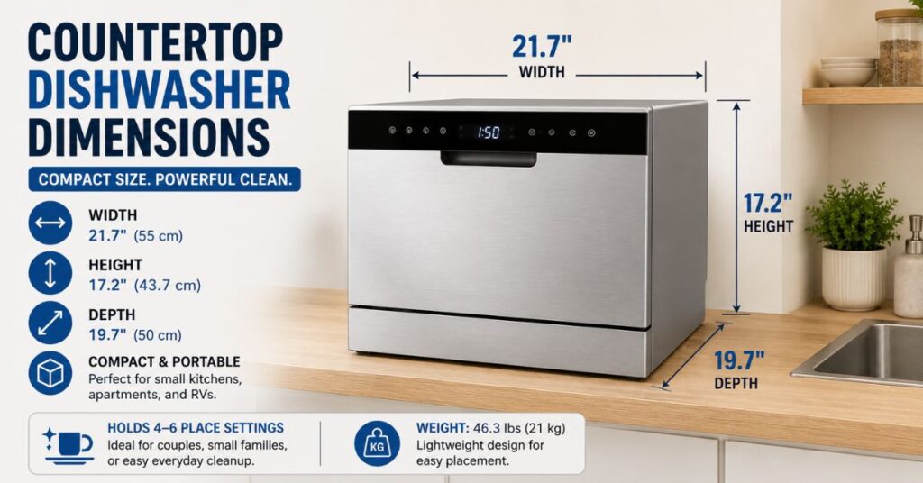 Countertop Dishwasher Dimensions