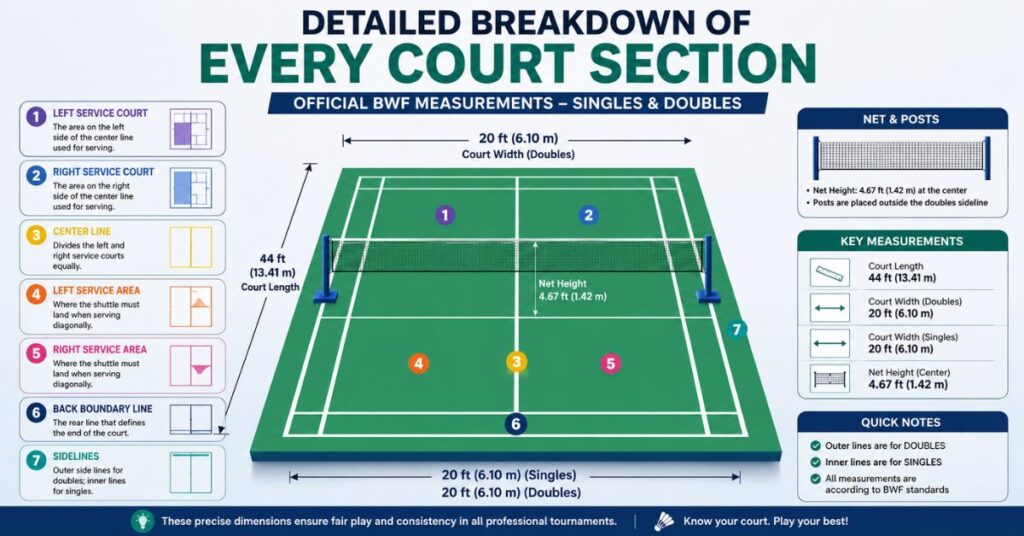 Detailed Breakdown of Every Court Section