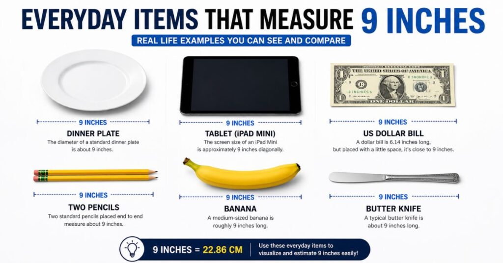 How Big Is 9 Inches? 6 Surprising Everyday Comparisons 2 Everyday Items That Measure 9 Inches