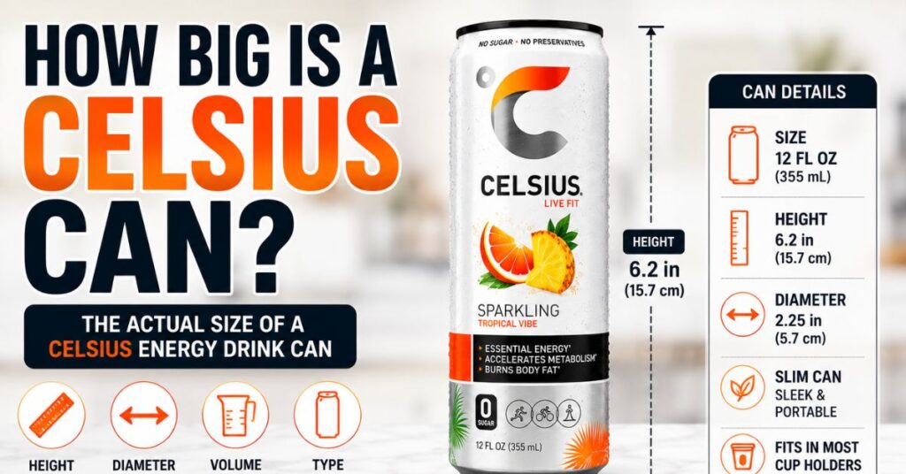 How Big Is a Celsius Can?
