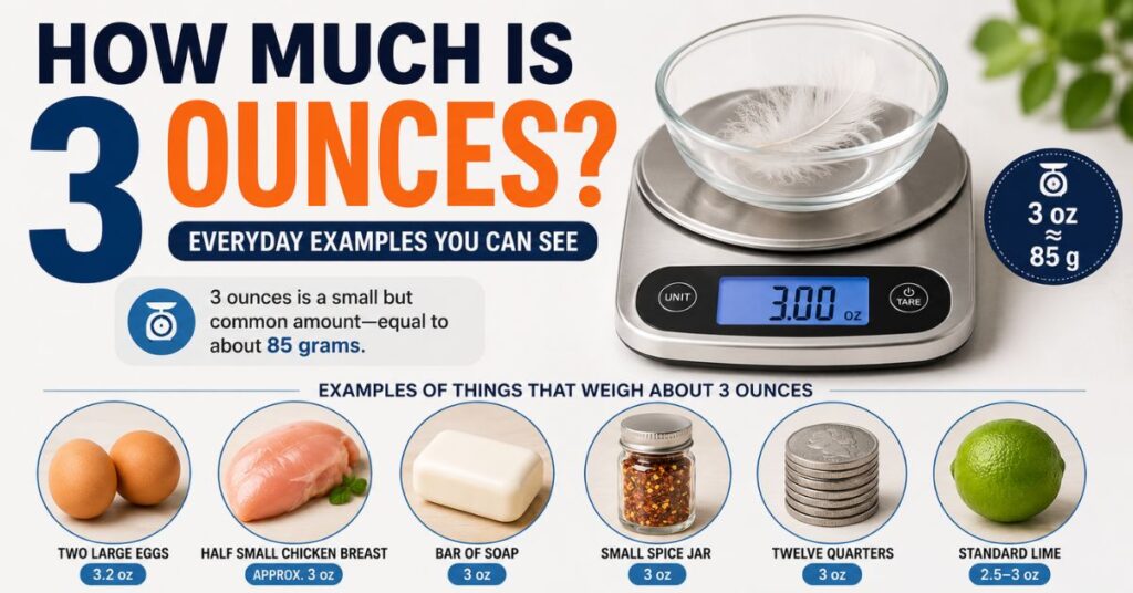 How Much Is 3 Ounces?
