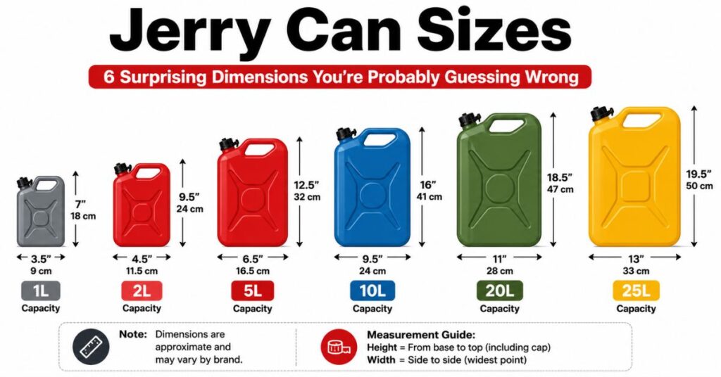 Jerry Can Sizes