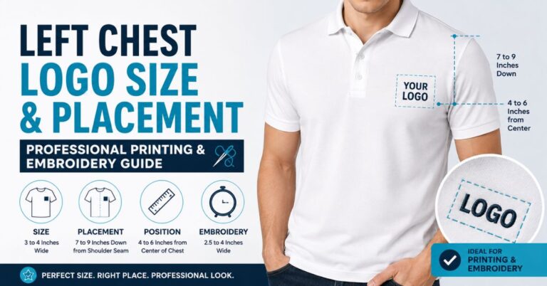 Left Chest Logo Size and Placement