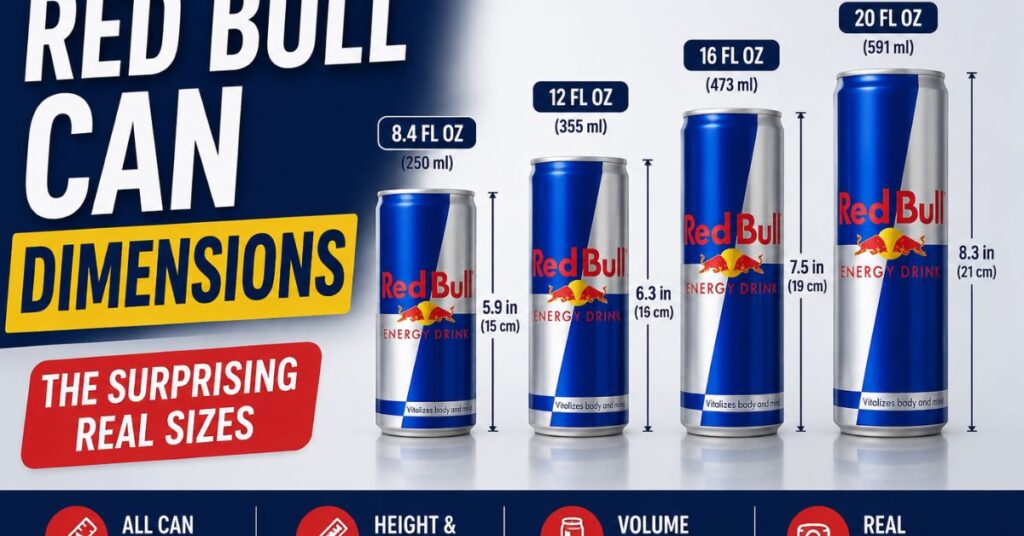 Red Bull Can Dimensions