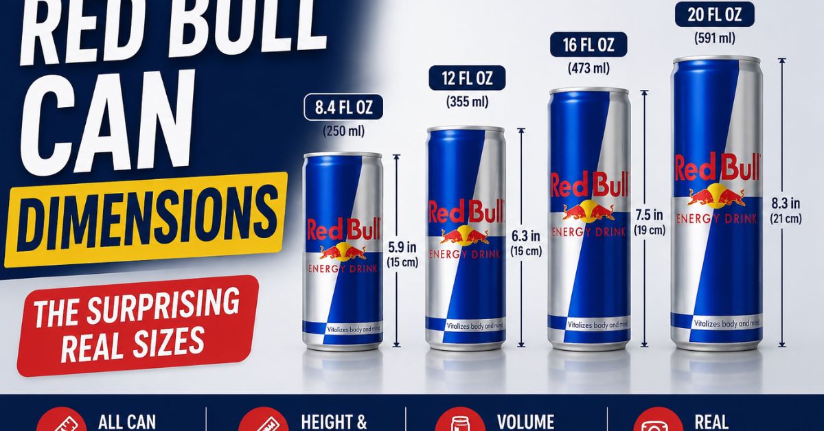 Red Bull Can Dimensions