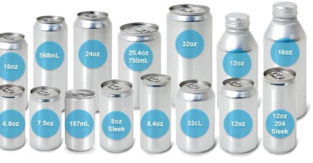 Sleek 12 oz Can Label Size