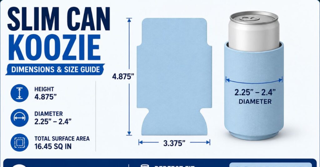 Can Koozie Dimensions Complete Size Guide for Every Can 3 Slim Can Koozie