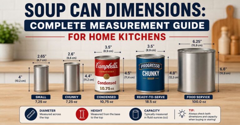 Soup Can Dimensions