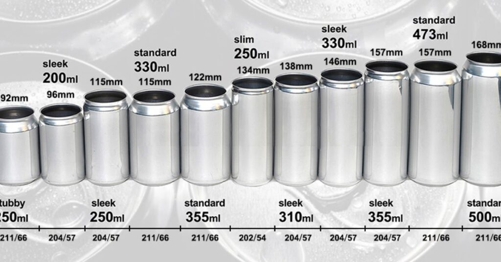 Standard 12 oz Beer Can Label Dimensions