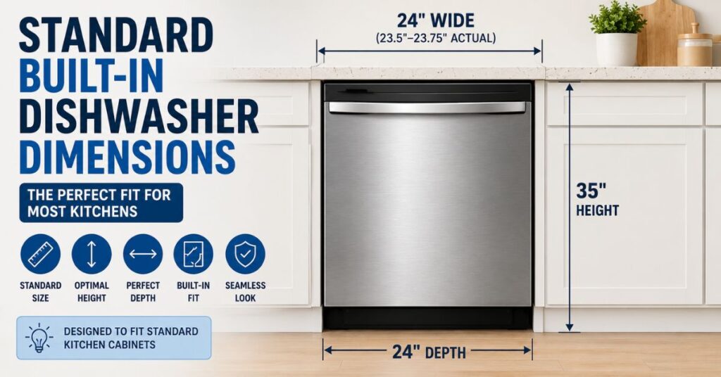 Standard Built-In Dishwasher Dimensions