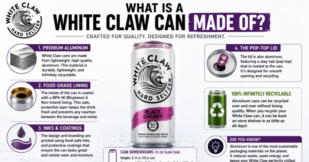 White Claw Can Dimensions 6 Surprising Size Comparisons (2026) 6 What Is a White Claw Can Made Of?