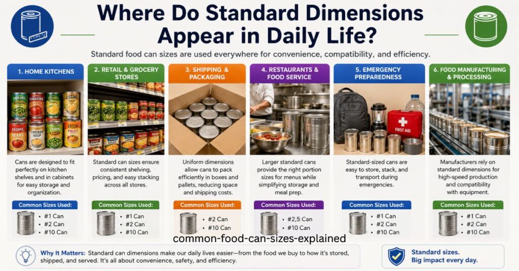 Where Do Standard Dimensions Appear in Daily Life?