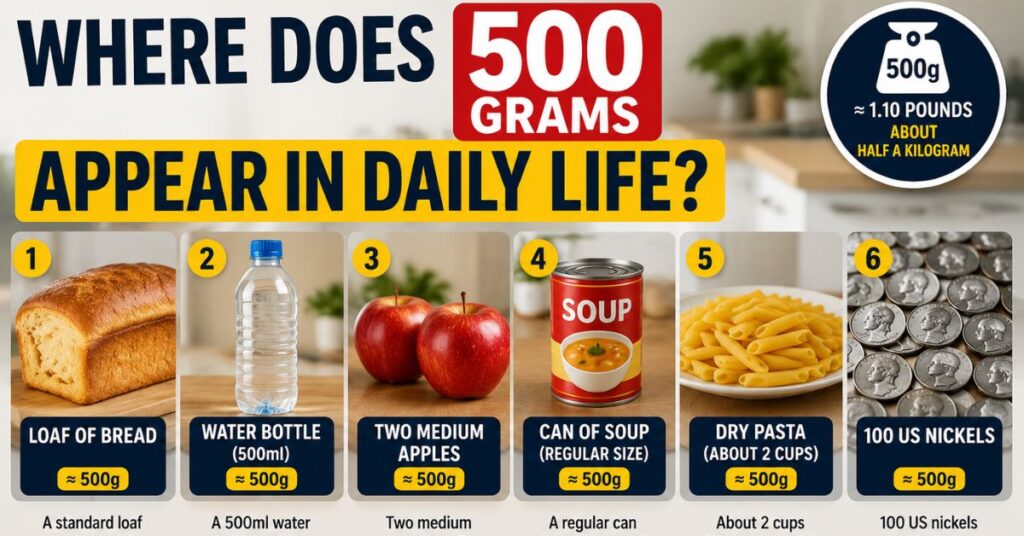 Where Does 500 Grams Appear in Daily Life?