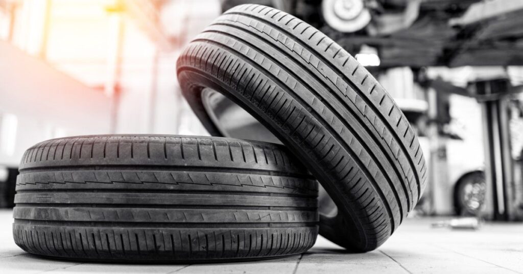 A Car Tire and Wheel Assembly