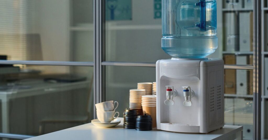 A Full 5-Gallon Water Cooler Jug