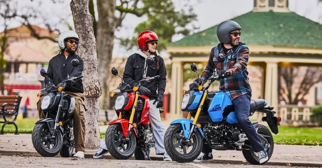 A Honda Grom Motorcycle