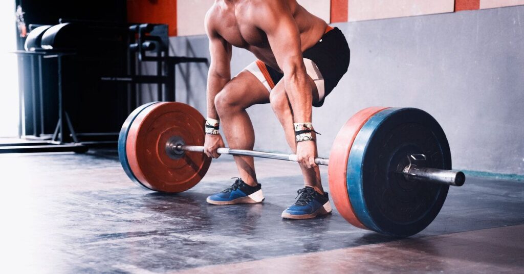 A Loaded Olympic Barbell