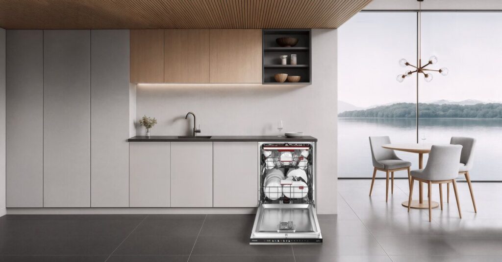 A Standard Built-In Dishwasher