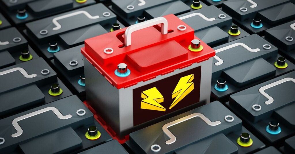 A Standard Car Battery