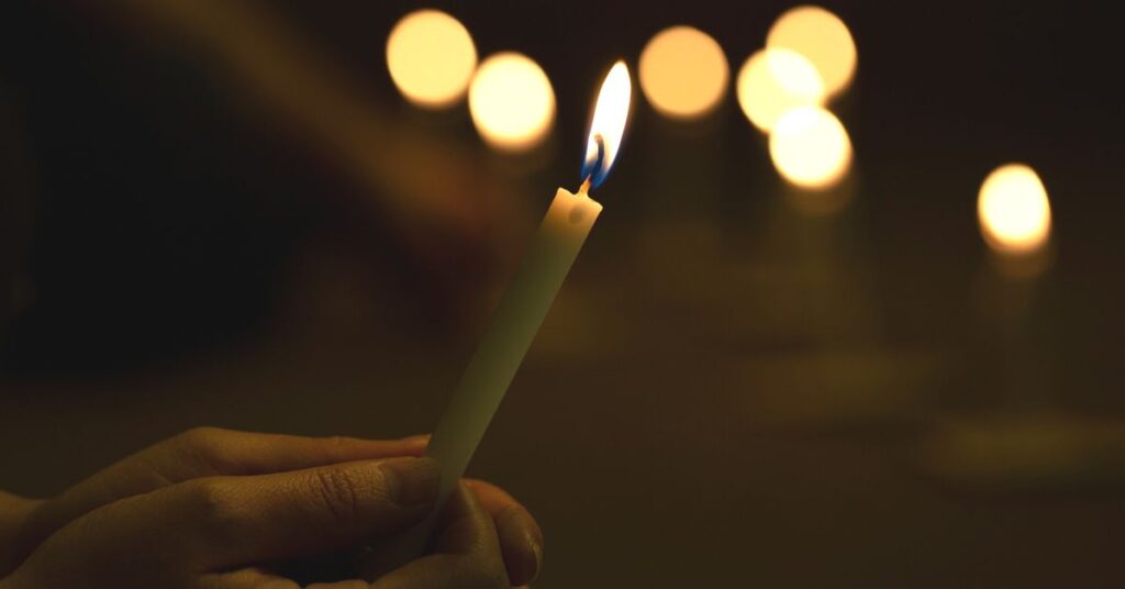 A Standard Tea Light Candle