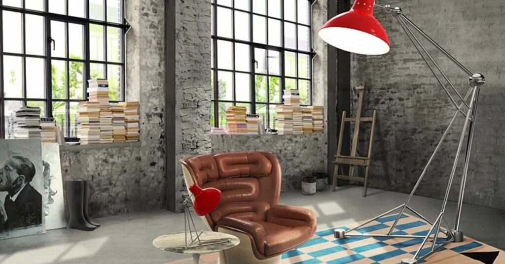 A Tall Floor Lamp