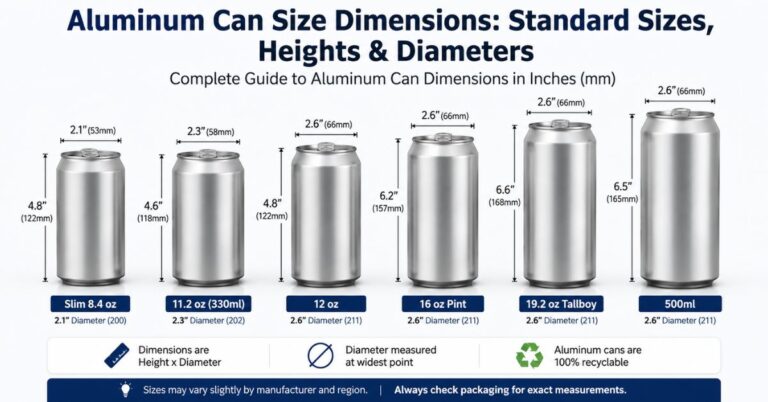 Aluminum Can Size Dimensions