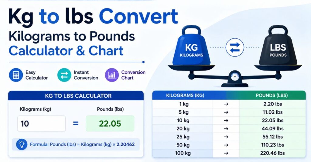 Kg to lbs Convert