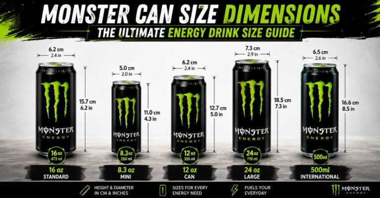 Monster Can Size Dimensions