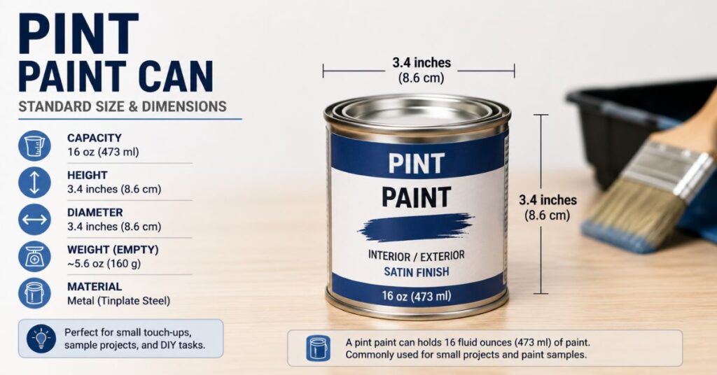 Pint Paint Can