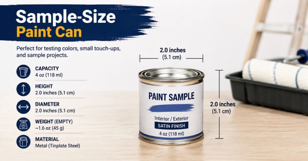 Sample-Size Paint Can