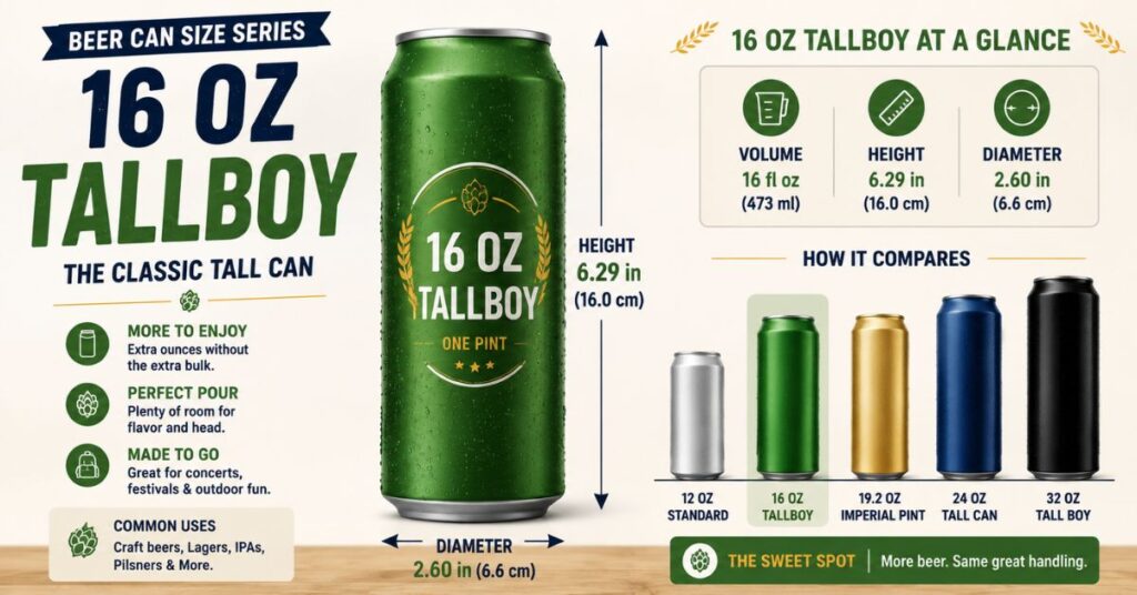 The 16 oz Tallboy