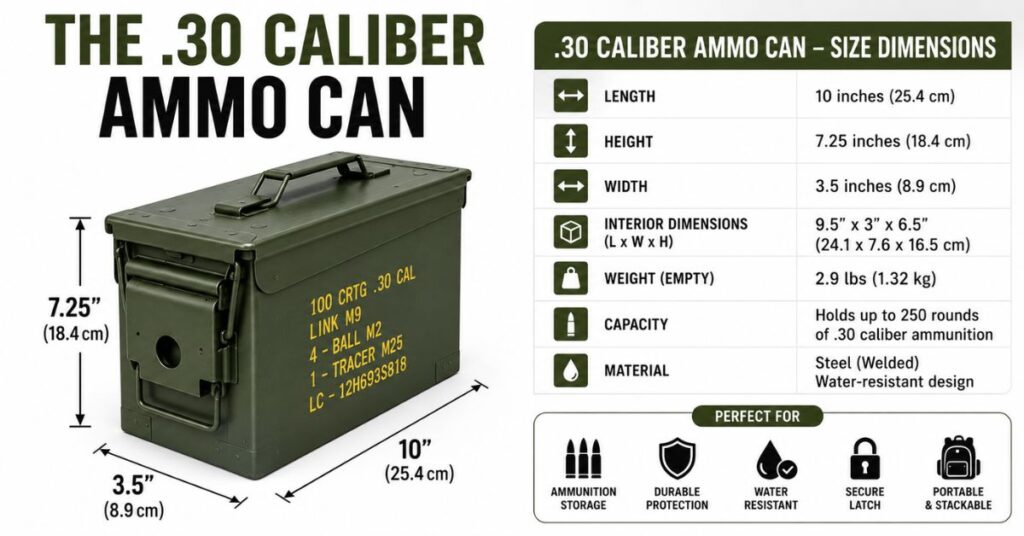 Ammo Can Size Dimensions