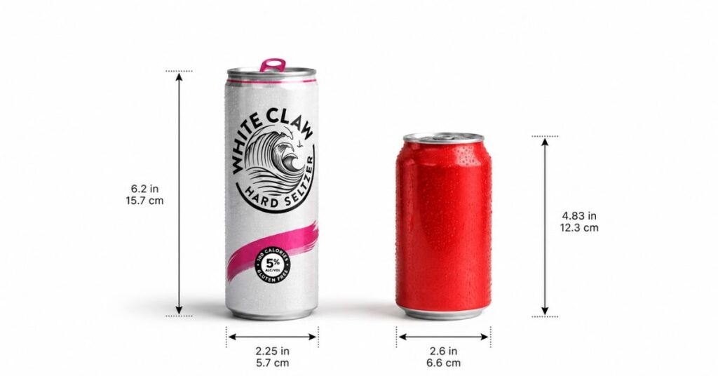 White Claw Can Size Dimensions Complete Height, Diameter & Size Guide (2026) 5 White Claw Can vs. Truly Can