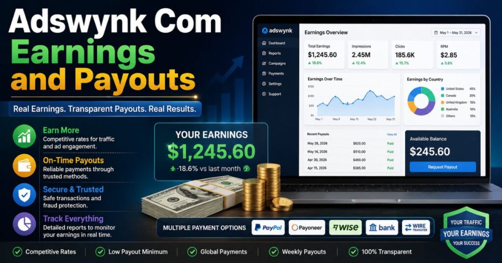 Adswynk Com Earnings and Payouts