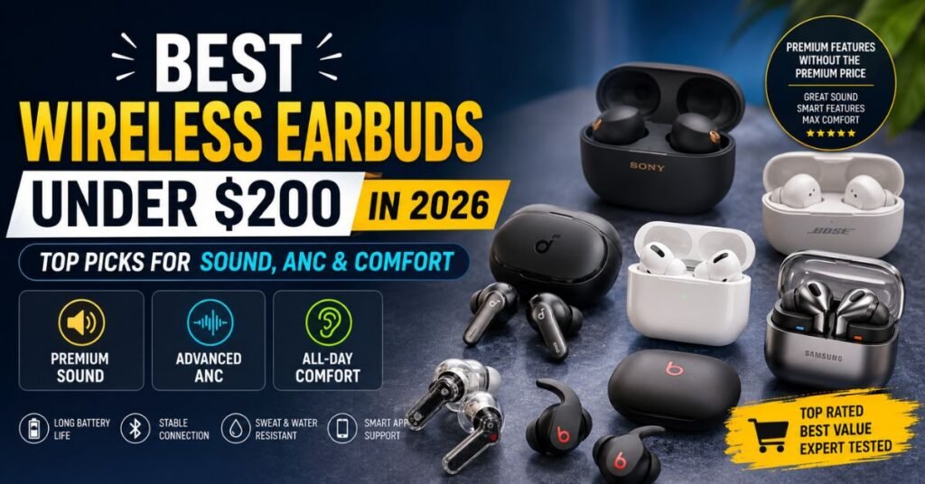 Best Wireless Earbuds Under 200 Dollars 2024: 10 Best Options Compared