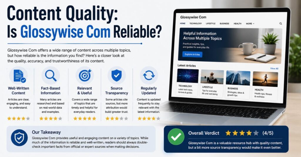 Content Quality: Is Glossywise Com Reliable?
