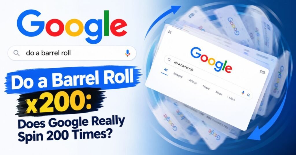 Do a Barrel Roll x200: Does Google Really Spin 200 Times?