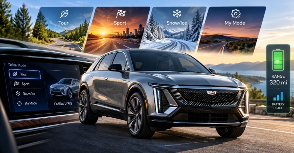 Do the Driving Modes in Cadillac LYRIQ Offer Different Ranges or Battery Usages A Complete Guide