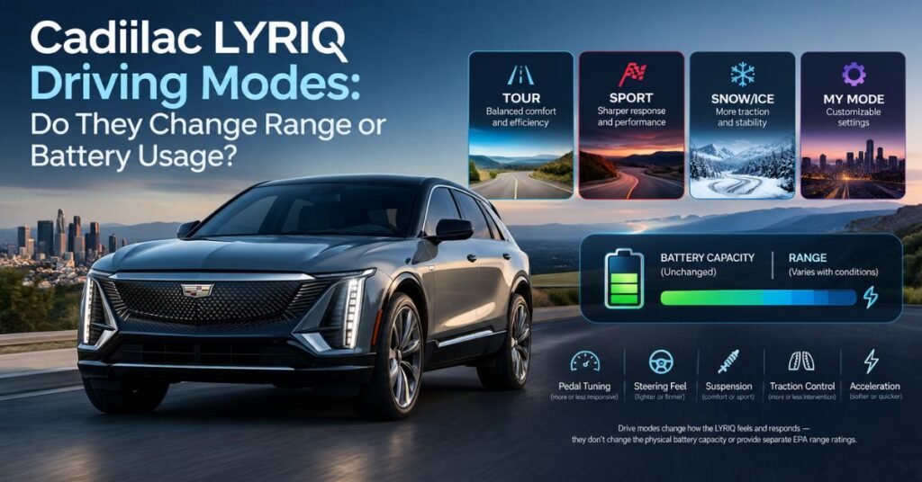 Cadillac LYRIQ Driving Modes: Ultimate 2026 Guide to Range & Battery Usage