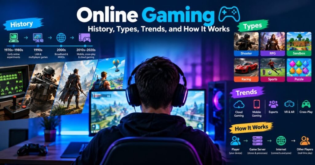 Online Gaming: History, Types, Trends, and How It Works