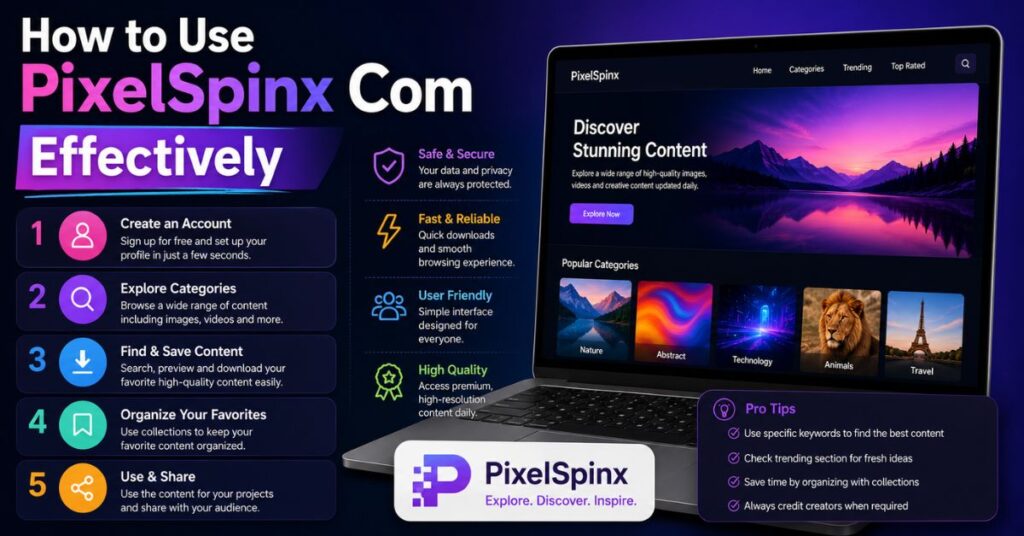 How to Use PixelSpinx Com Effectively